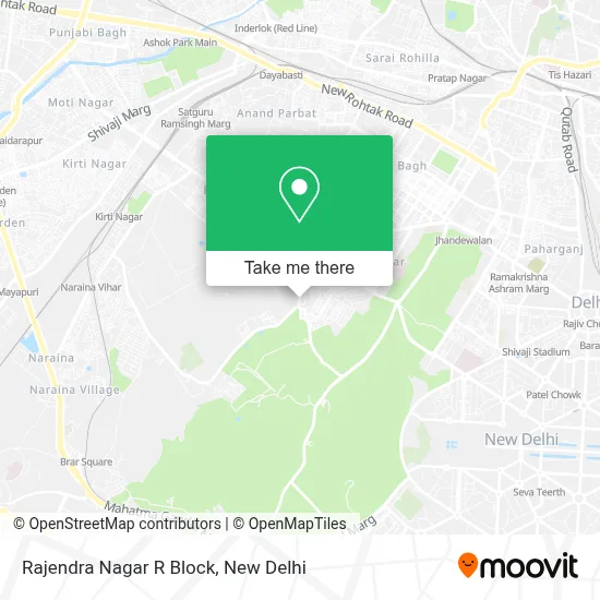 Rajendra Nagar R Block map