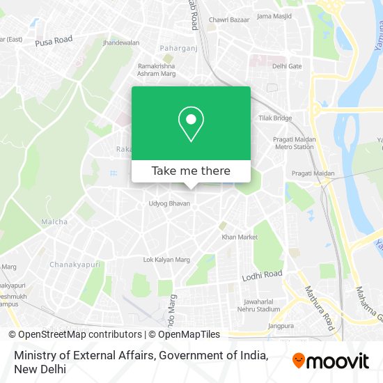 Ministry of External Affairs, Government of India map