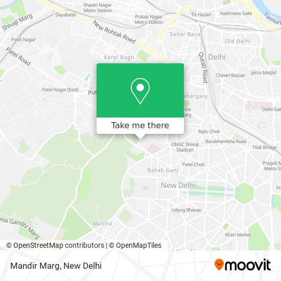 Mandir Marg map