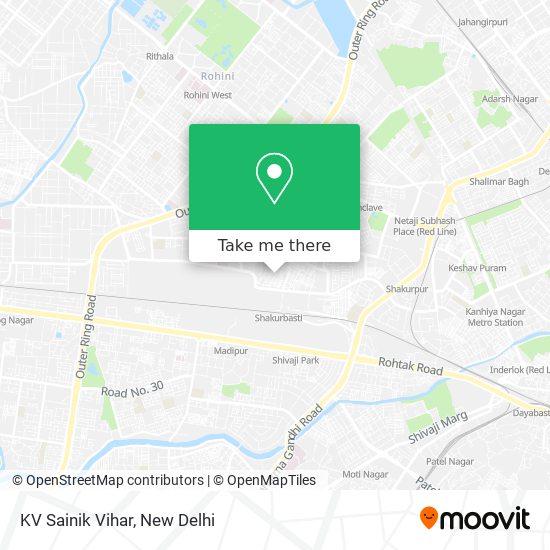 KV Sainik Vihar map