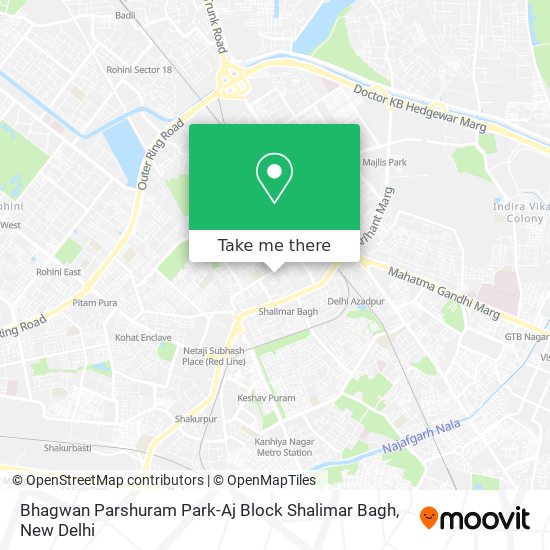 Bhagwan Parshuram Park-Aj Block Shalimar Bagh map