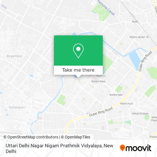 Uttari Delhi Nagar Nigam Prathmik Vidyalaya map