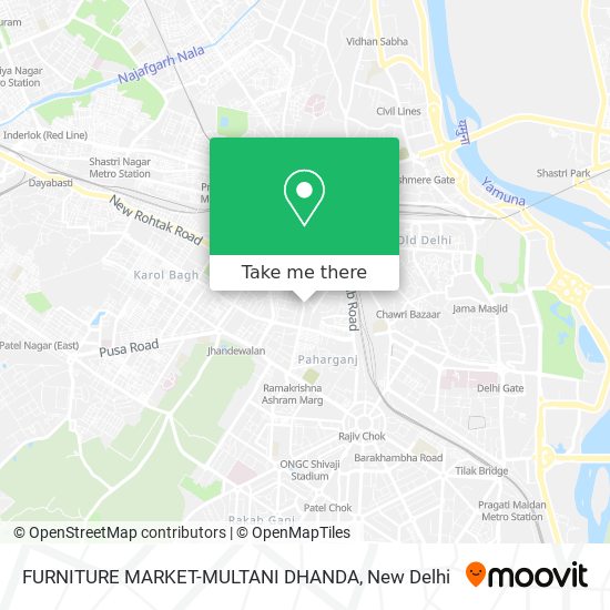 FURNITURE MARKET-MULTANI DHANDA map