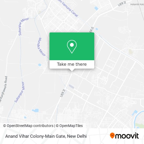 Anand Vihar Colony-Main Gate map