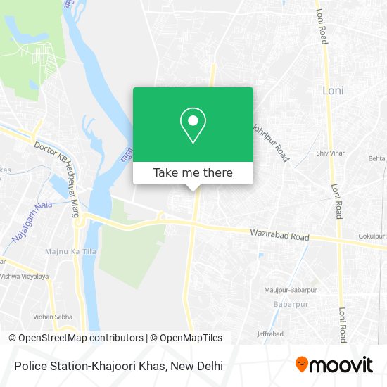 Police Station-Khajoori Khas map