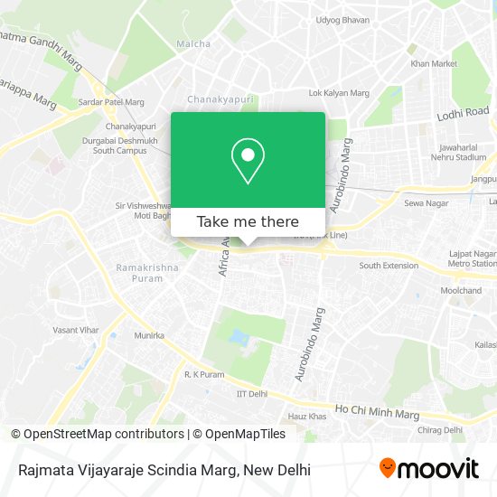 Rajmata Vijayaraje Scindia Marg map