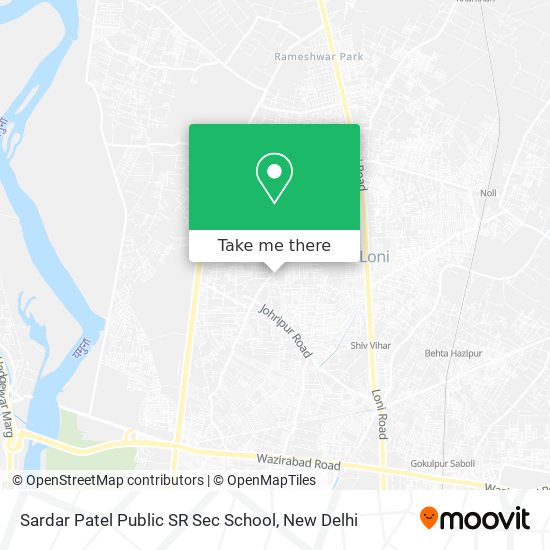 Sardar Patel Public SR Sec School map