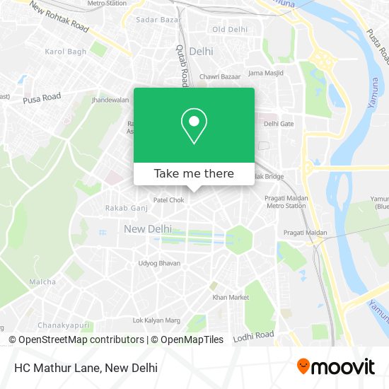 HC Mathur Lane map