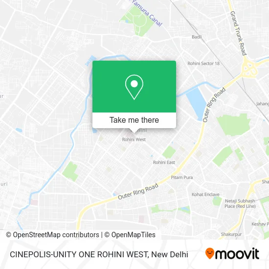 CINEPOLIS-UNITY ONE ROHINI WEST map