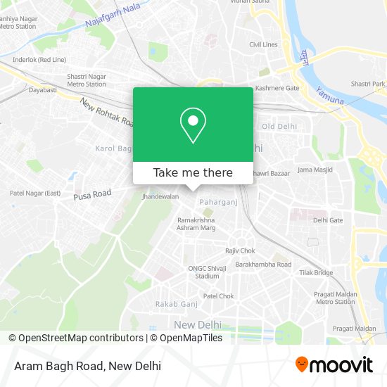 Aram Bagh Road map