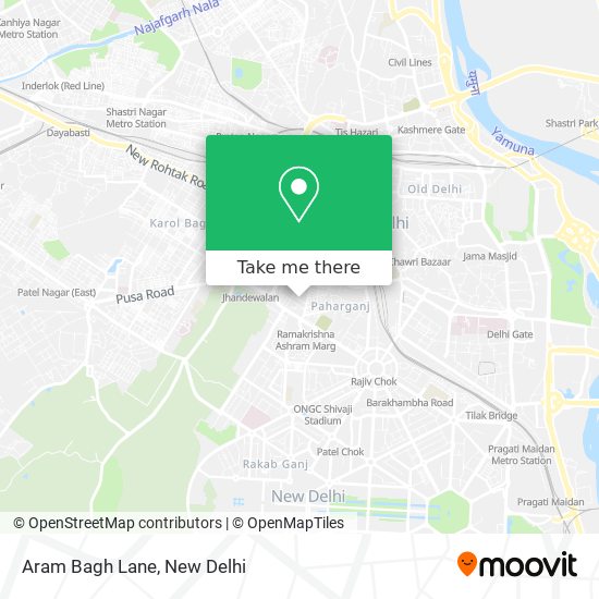 Aram Bagh Lane map