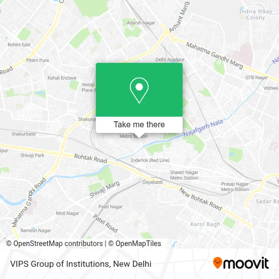 Vips Group of Institution map