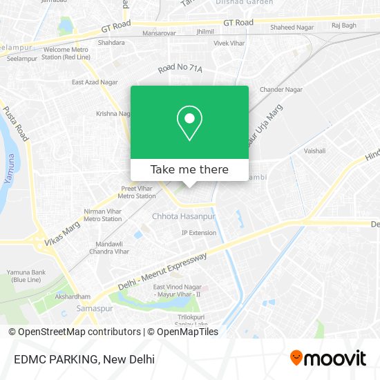 EDMC PARKING map