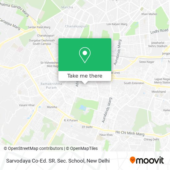 Sarvodaya Co-Ed. SR. Sec. School map