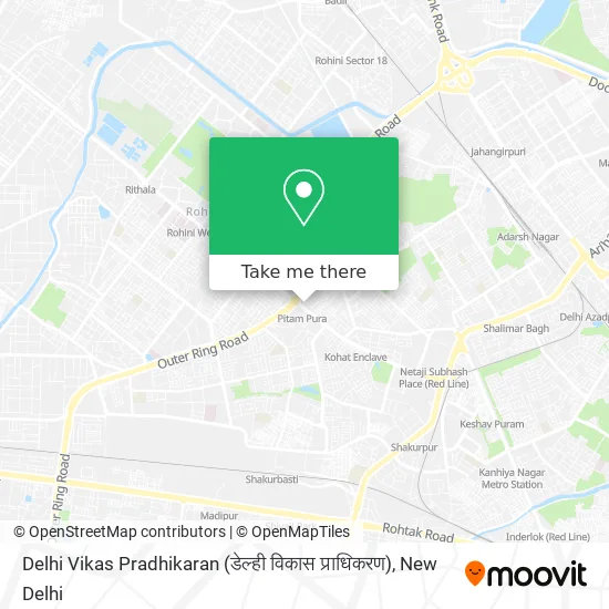 Delhi Vikas Pradhikaran (डेल्ही विकास प्राधिकरण) map