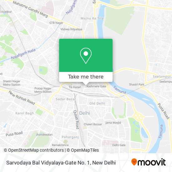 Sarvodaya Bal Vidyalaya-Gate No. 1 map