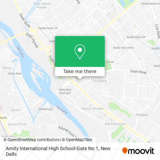 Amity International High School-Gate No 1 map