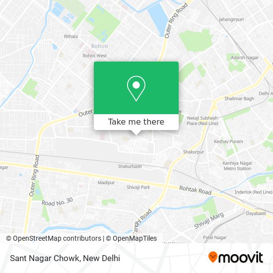 Sant Nagar Chowk map