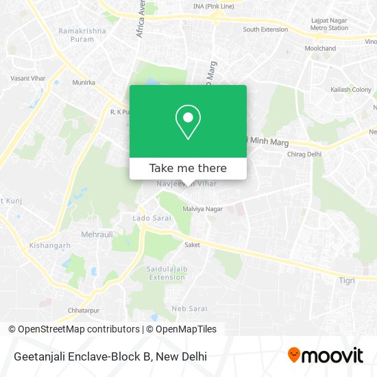 Geetanjali Enclave-Block B map