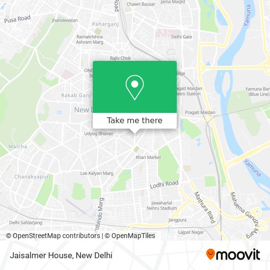 How to get to Jaisalmer House in Delhi by Bus Metro or Train