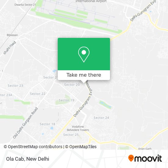 Ola Cab map