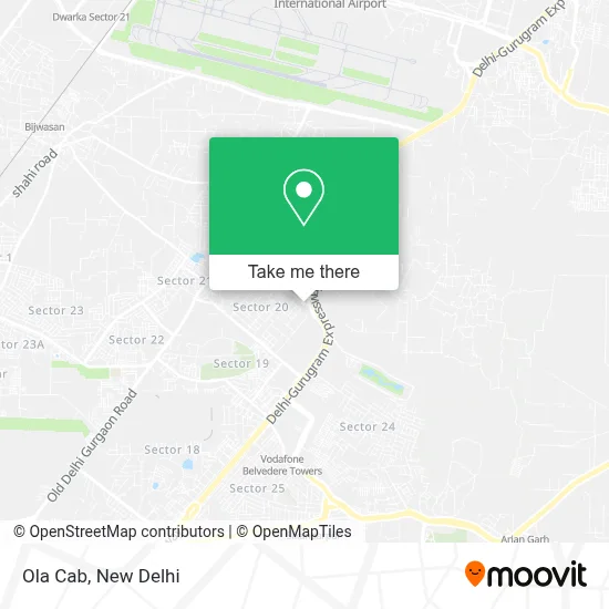 Ola Cab map
