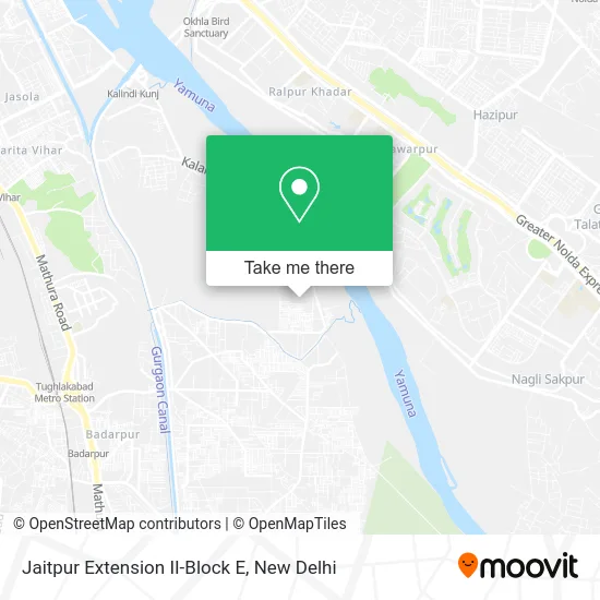 Jaitpur Extension II-Block E map