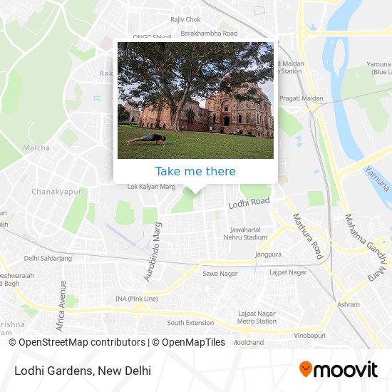 Lodhi Gardens map