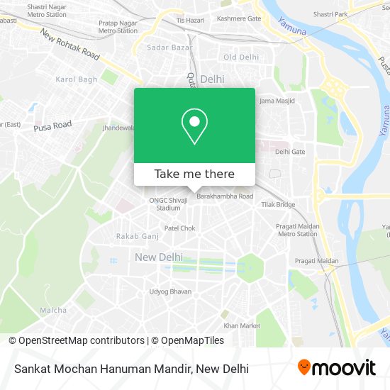 Sankat Mochan Hanuman Mandir map