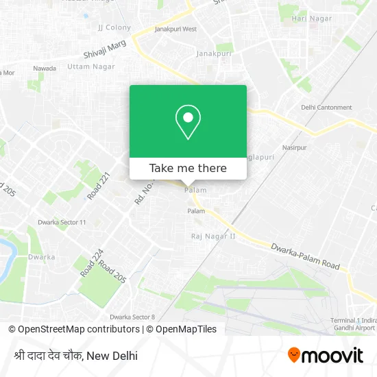 श्री दादा देव चौक map