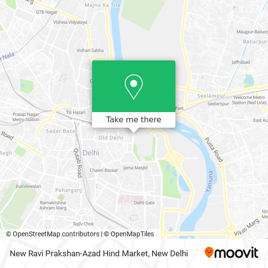 New Ravi Prakshan-Azad Hind Market map