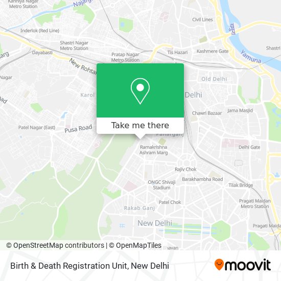 Birth & Death Registration Unit map
