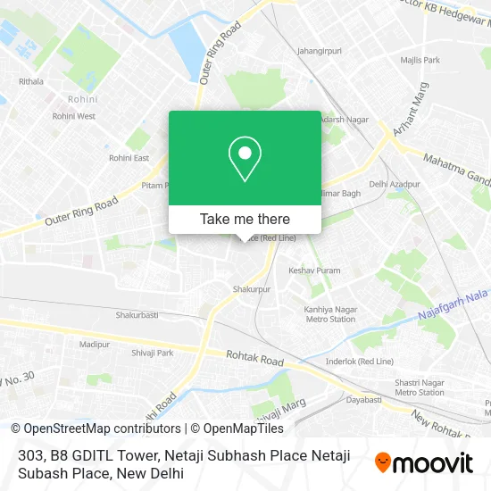 303, B8 GDITL Tower, Netaji Subhash Place Netaji Subash Place map
