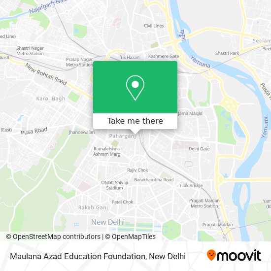 Maulana Azad Education Foundation map
