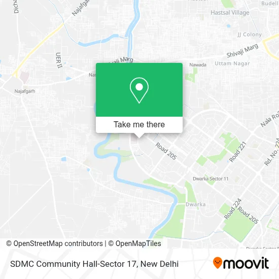 SDMC Community Hall-Sector 17 map