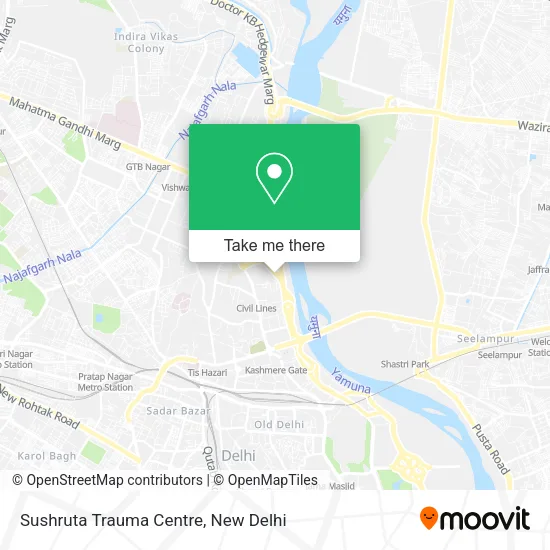 Sushruta Trauma Centre map
