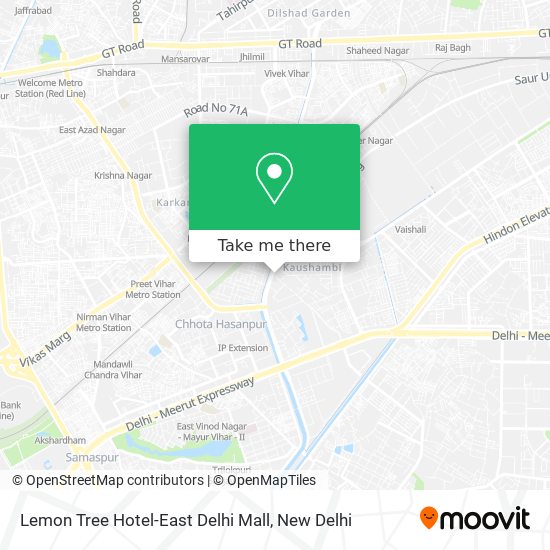 Lemon Tree Hotel-East Delhi Mall map