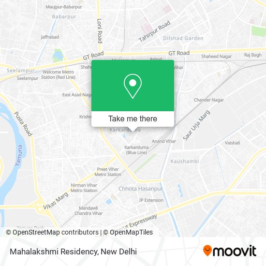 Mahalakshmi Residency map