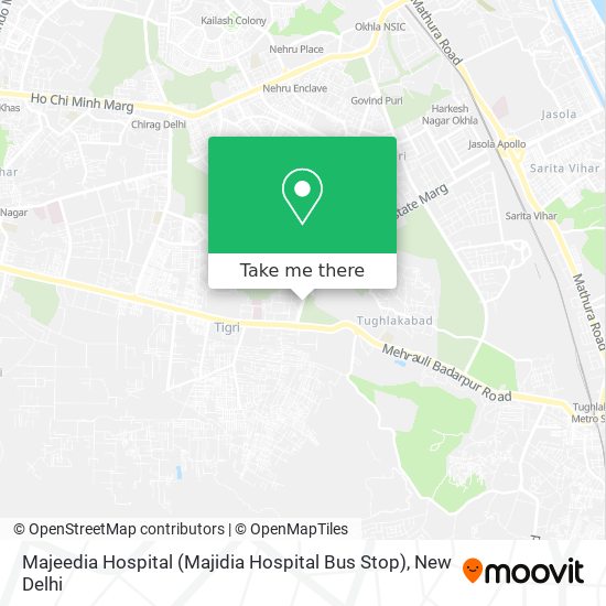 Majeedia Hospital (Majidia Hospital Bus Stop) map