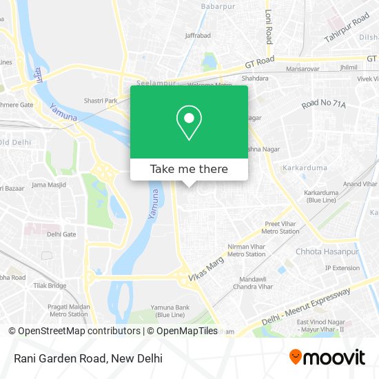 Rani Garden Road map