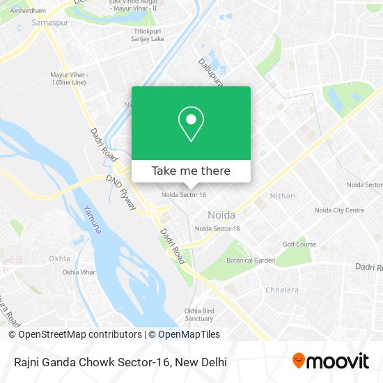 Rajni Ganda Chowk Sector-16 map