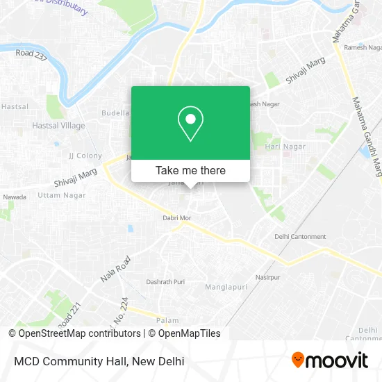 M C D Community Hall map