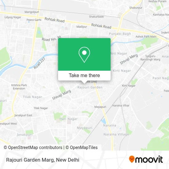 Rajouri Garden Marg map
