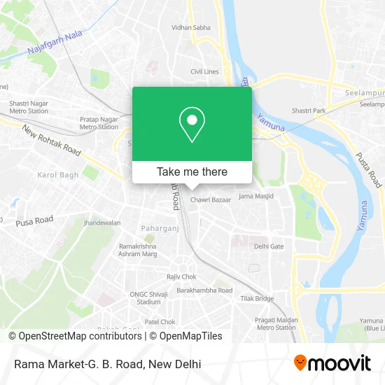 Rama Market-G. B. Road map