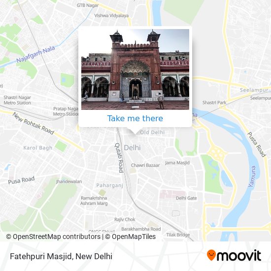 Fatehpuri Masjid map