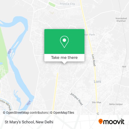 St Mary's School map