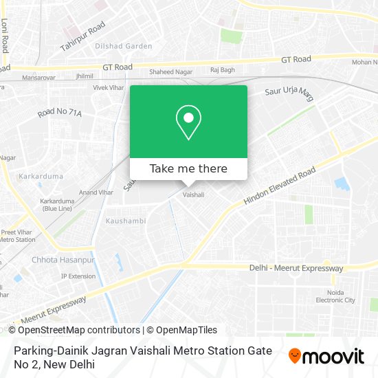 Parking-Dainik Jagran Vaishali Metro Station Gate No 2 map