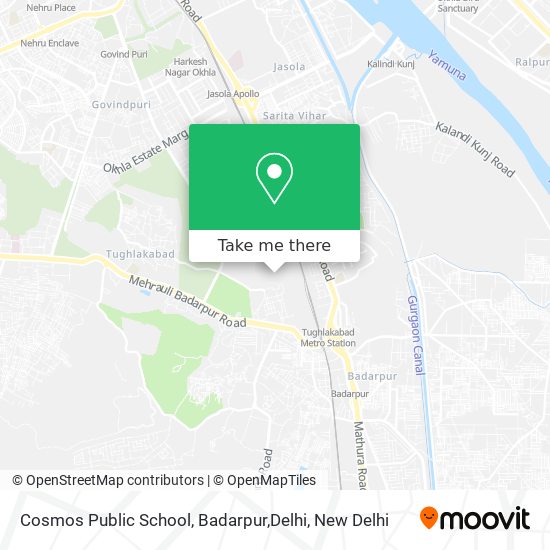 Cosmos Public School, Badarpur,Delhi map