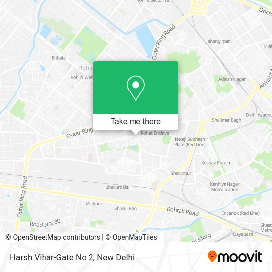 Harsh Vihar-Gate No 2 map