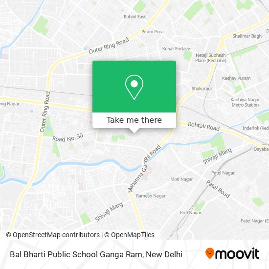 Bal Bharti Public School Ganga Ram map